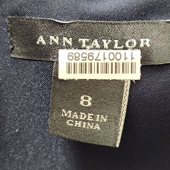 Ann Taylor linen blend sleeveless pencil dress denim blue Size 8 - Picture 7 of 8